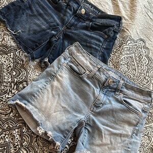 American Eagle Denim Shorts Size 0 (2 pieces)